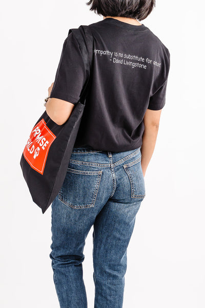 Promise Child + lost'NFound Black Canvas Bag