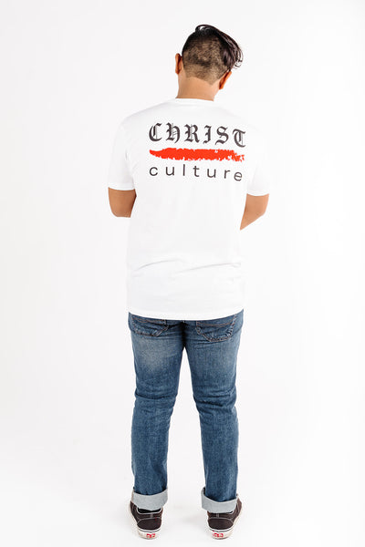 White lostN'Found Christ Over Culture Tee